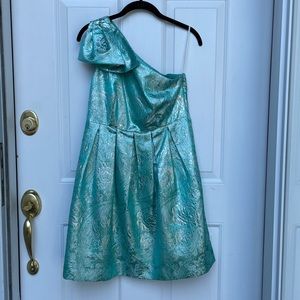 NWT Megan Masters turquoise dress